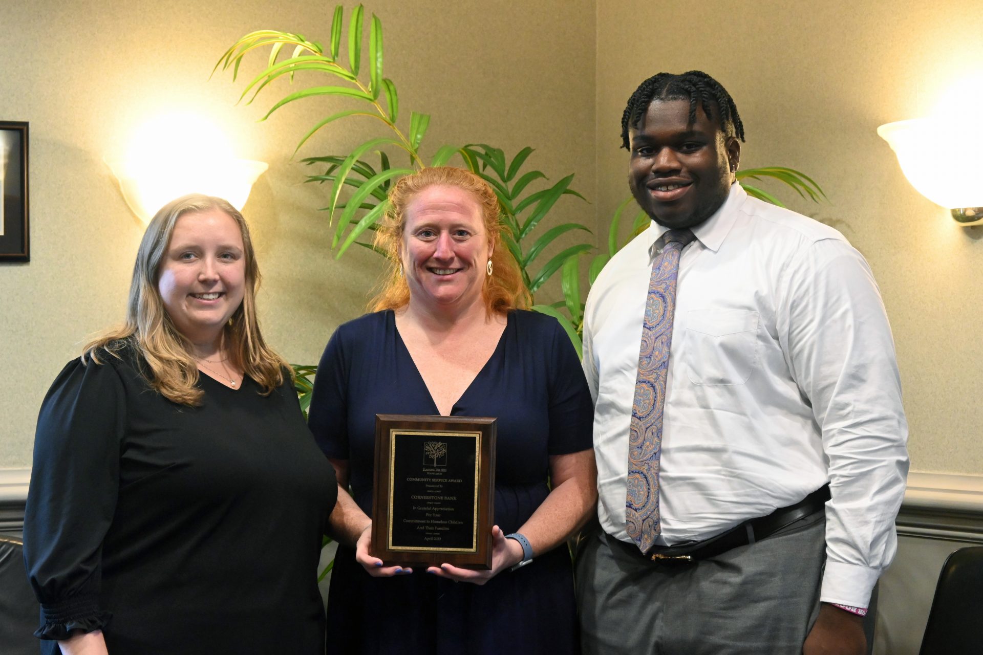 Cornerstone Bank receives award from Planting the Seed Foundation