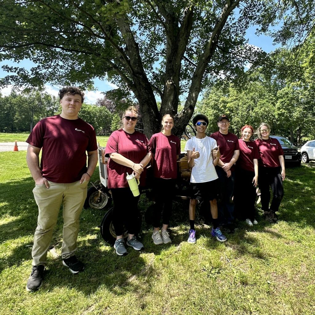 Cornerstone Bank employees and interns volunteered with Community Harvest Project