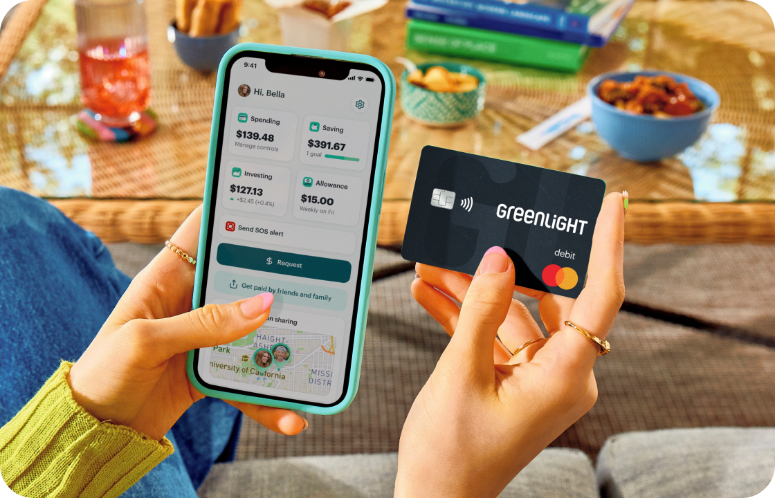 Greenlight app on a phone